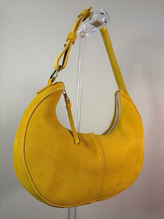 Portland Leather Nora Classic Shoulder Bag Hello Yellow NWOT - Picture 7 of 17